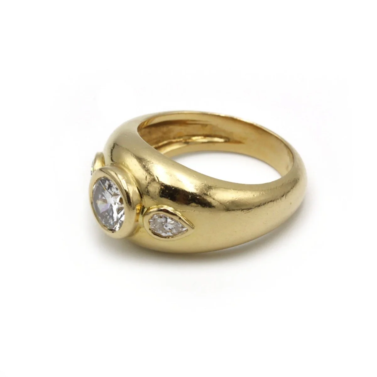Bague Jonc - Or jaune & Diamants - Image 4