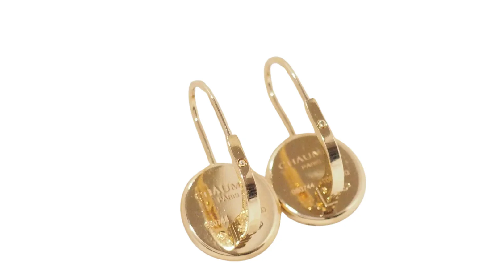 Boucles d'oreilles Dormeuses CHAUMET "Class One Croisière" en or jaune, citrines et diamants - Image 5