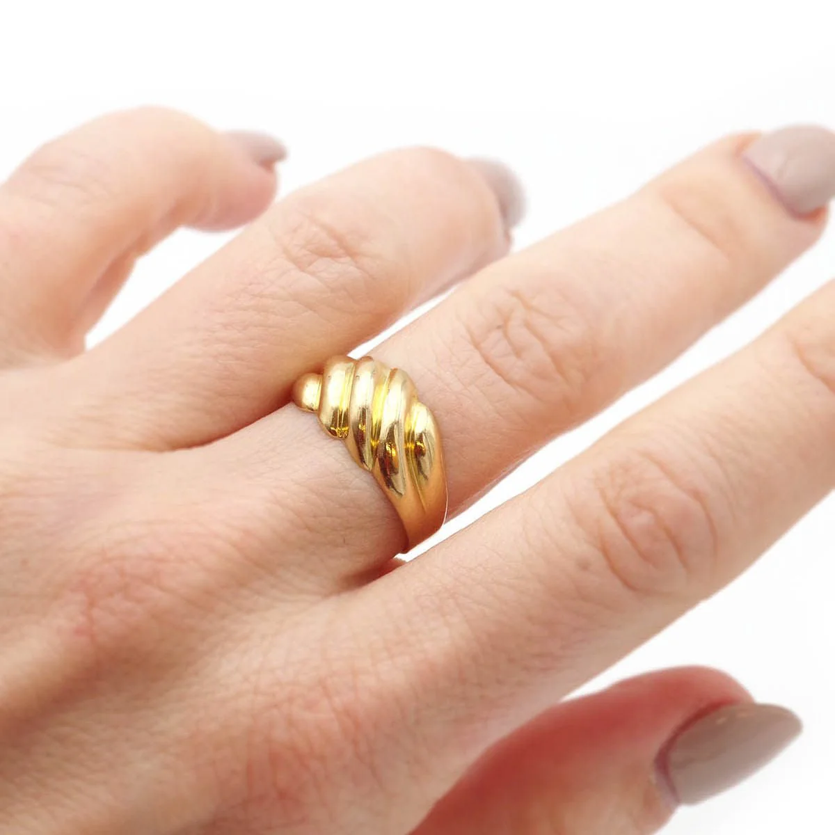 Bague Jonc en or jaune - Image 2