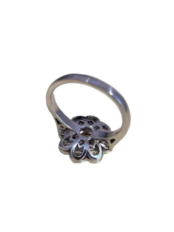 Bague Marguerite, en or blanc 18k et diamants - Image 5