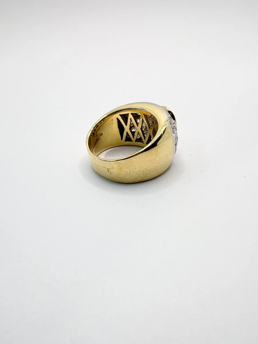 Bague en or, saphir et diamants - Image 3