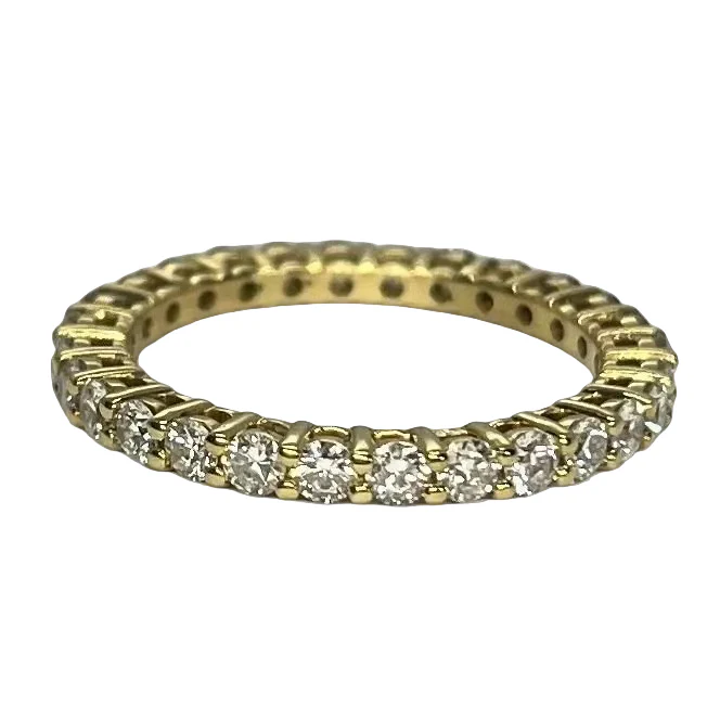 Bague Alliance en or jaune et diamants