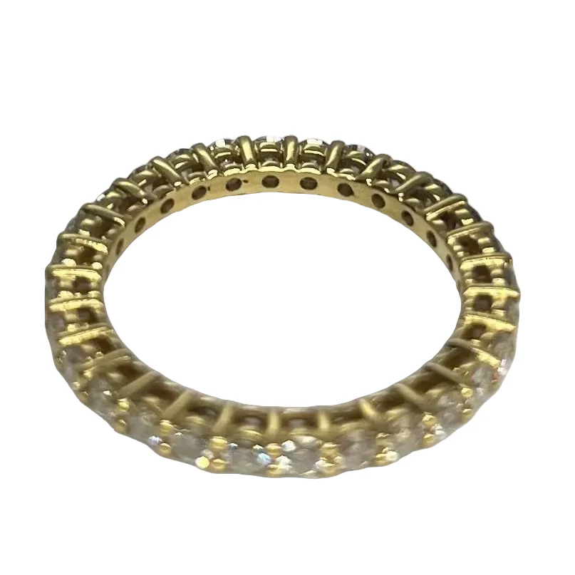 Bague Alliance en or jaune et diamants - Image 3