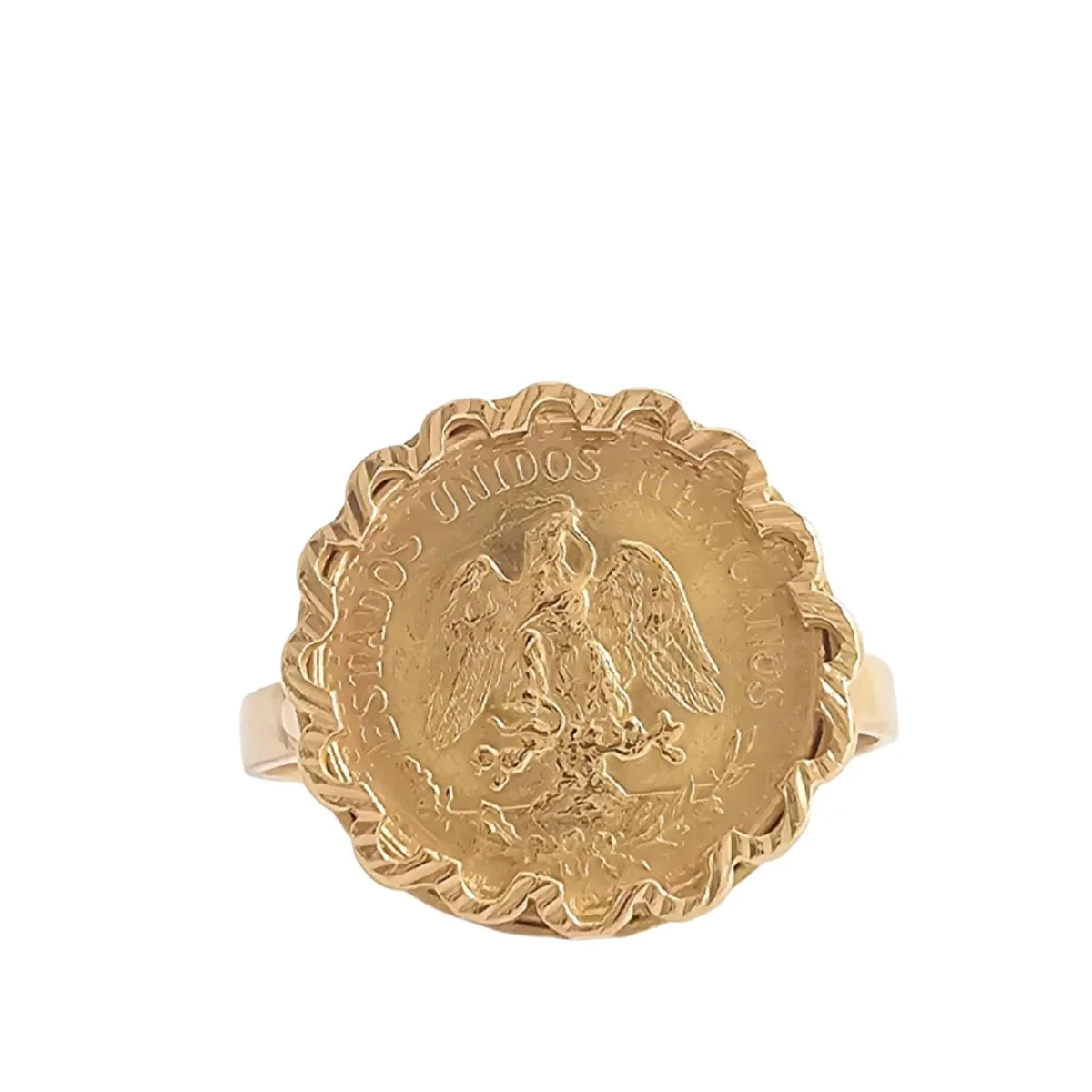 Bague "Dos Pesos" en or jaune