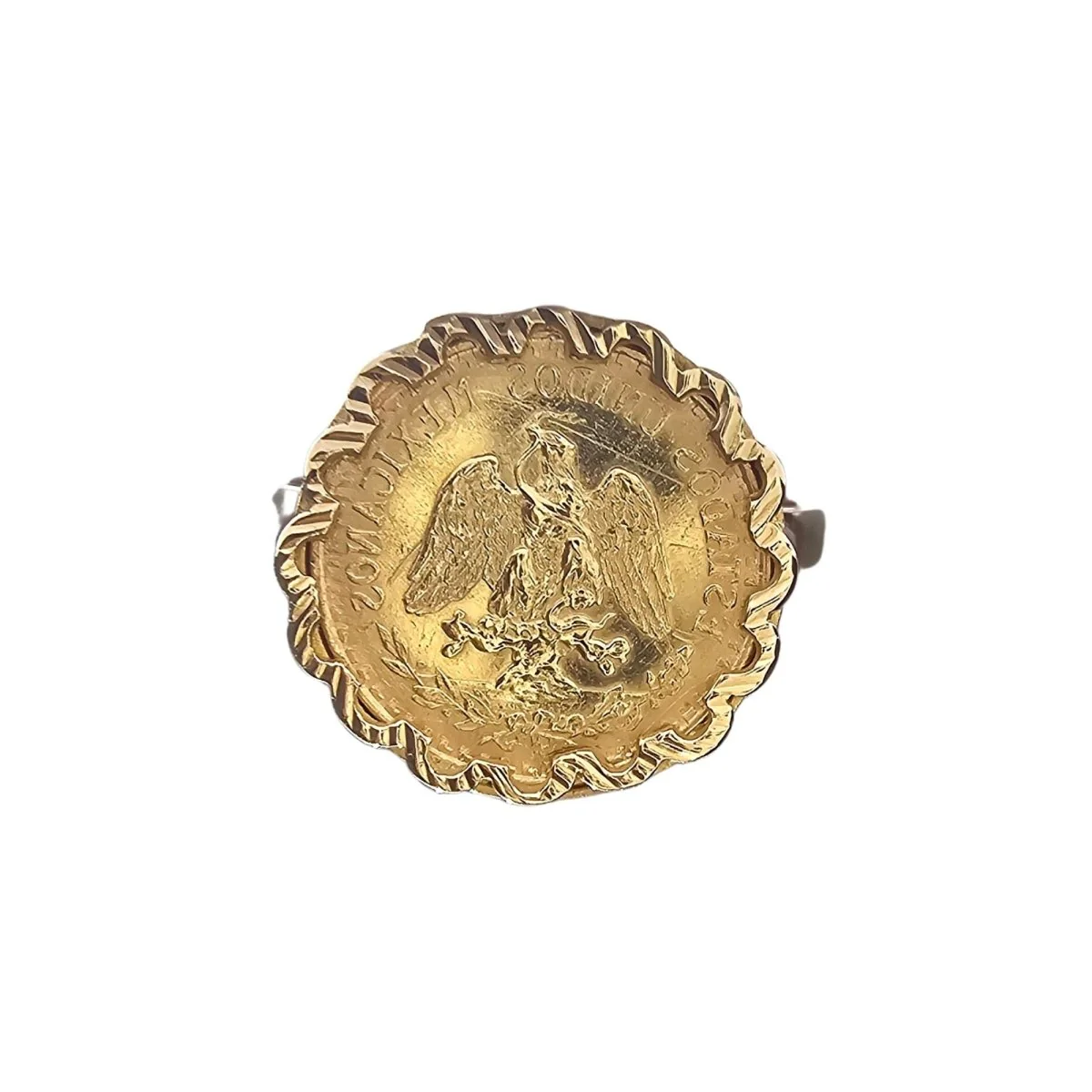Bague "Dos Pesos" en or jaune - Image 3