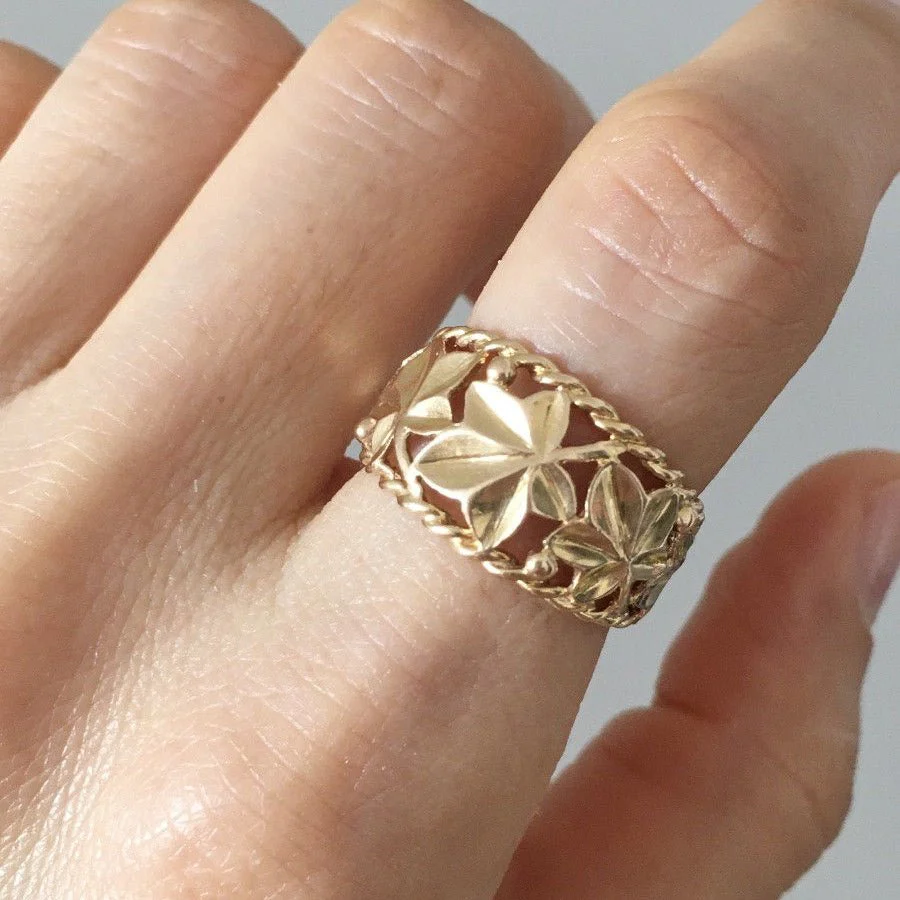 Bague Bandeau en or jaune - Image 2