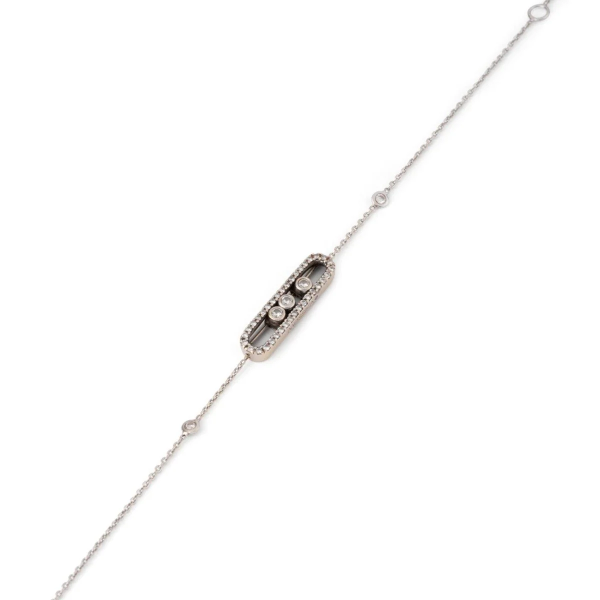 Bracelet MESSIKA "Baby move" en or blanc et diamants