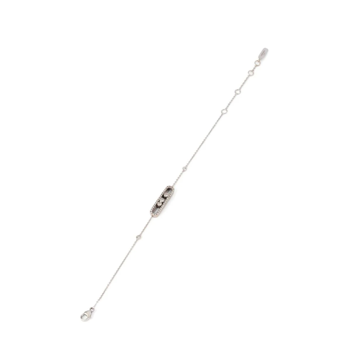 Bracelet MESSIKA "Baby move" en or blanc et diamants - Image 2