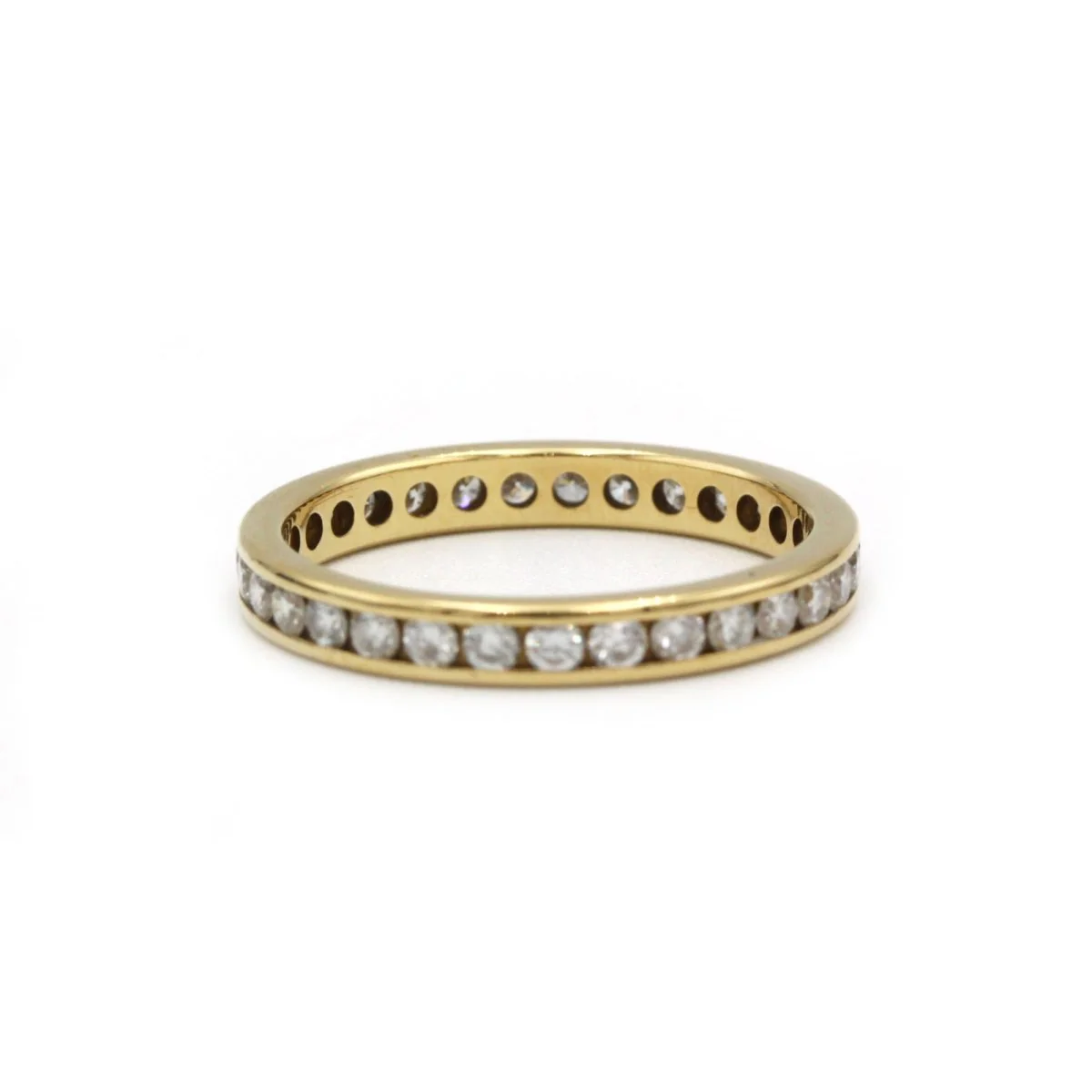 Bague Alliance en or jaune et diamants