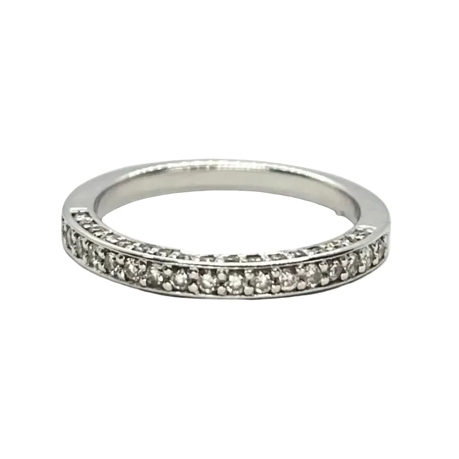 Bague Alliance en or blanc et diamants