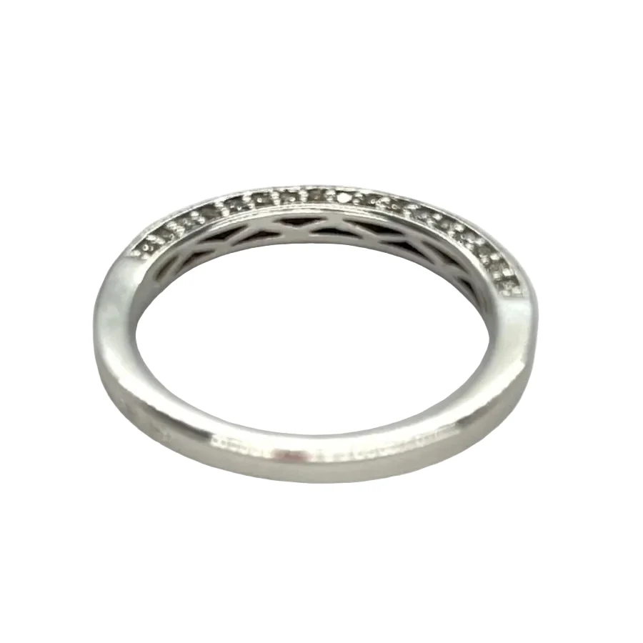Bague Alliance en or blanc et diamants - Image 4