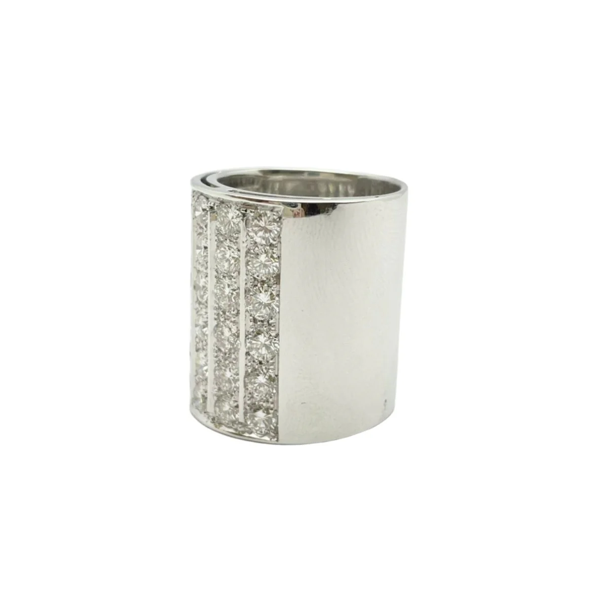 Bague en or blanc et diamants - Image 2