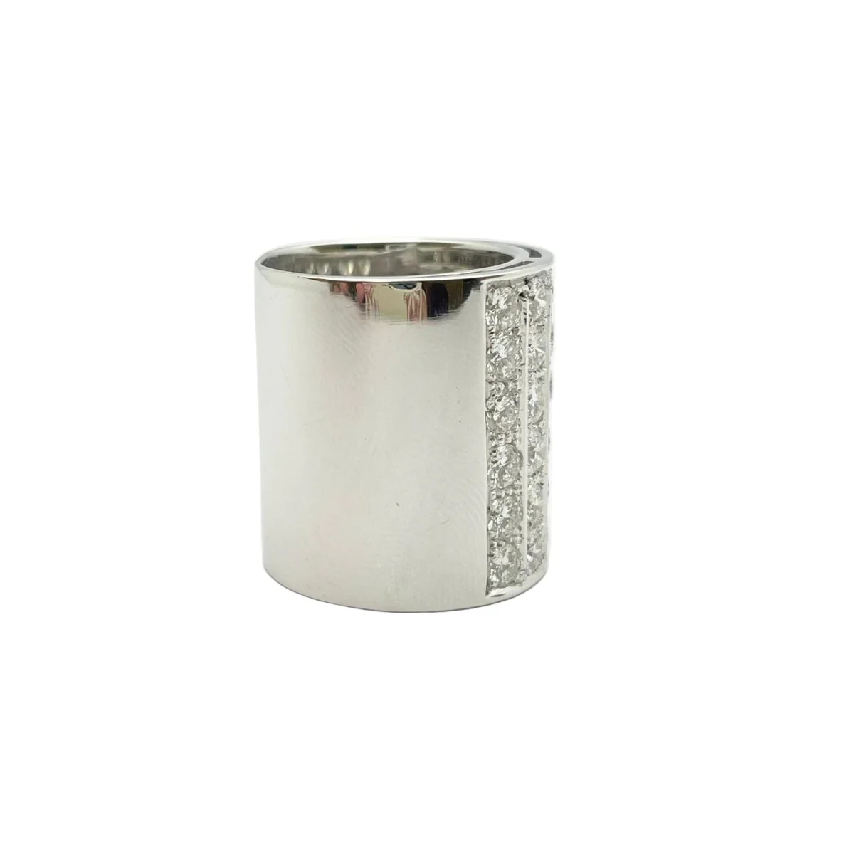 Bague en or blanc et diamants - Image 3