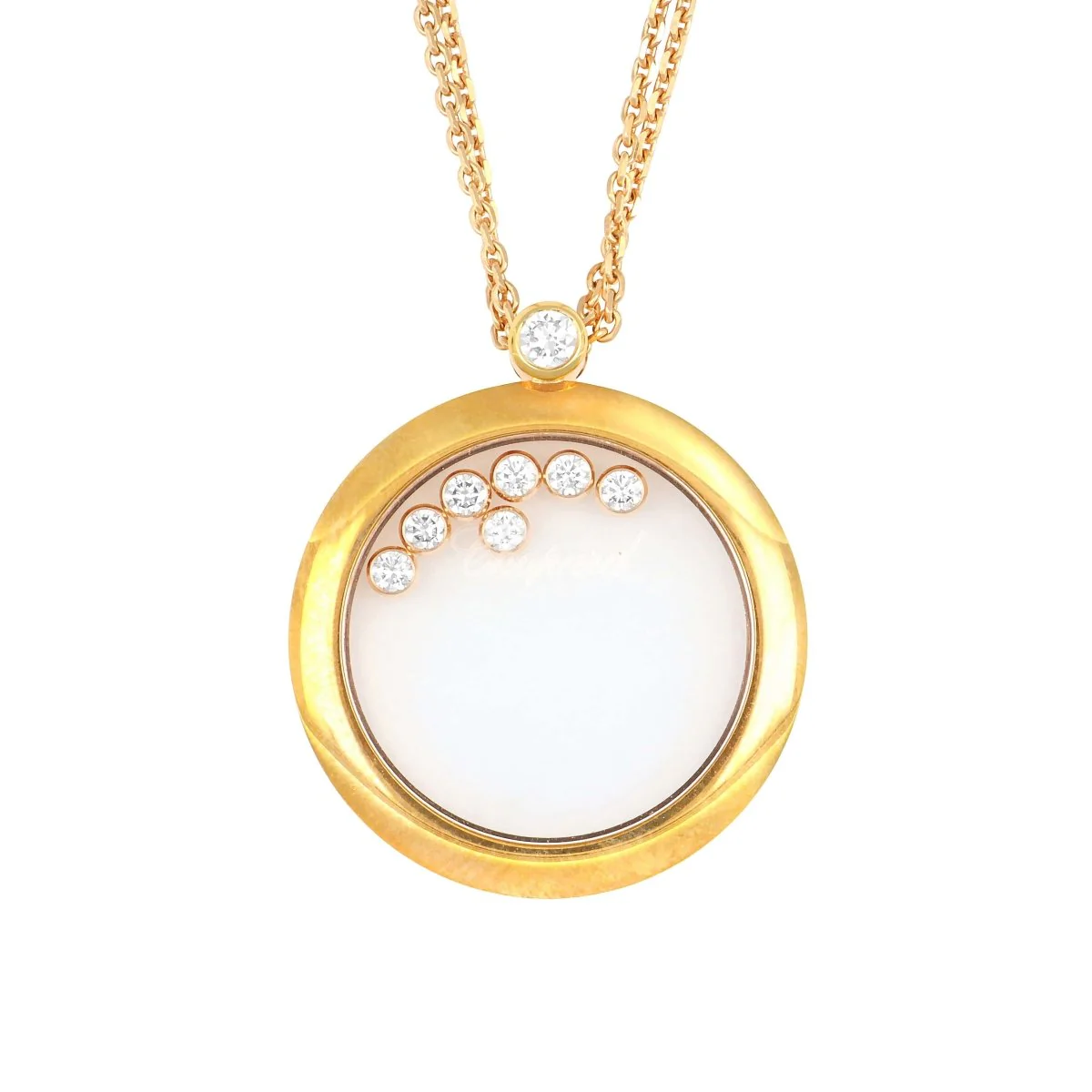 Pendentif Chopard Happy Diamonds Or Rose et Diamants