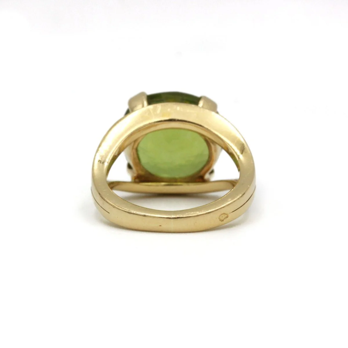 Bague Cocktail en or jaune et péridot - Image 4
