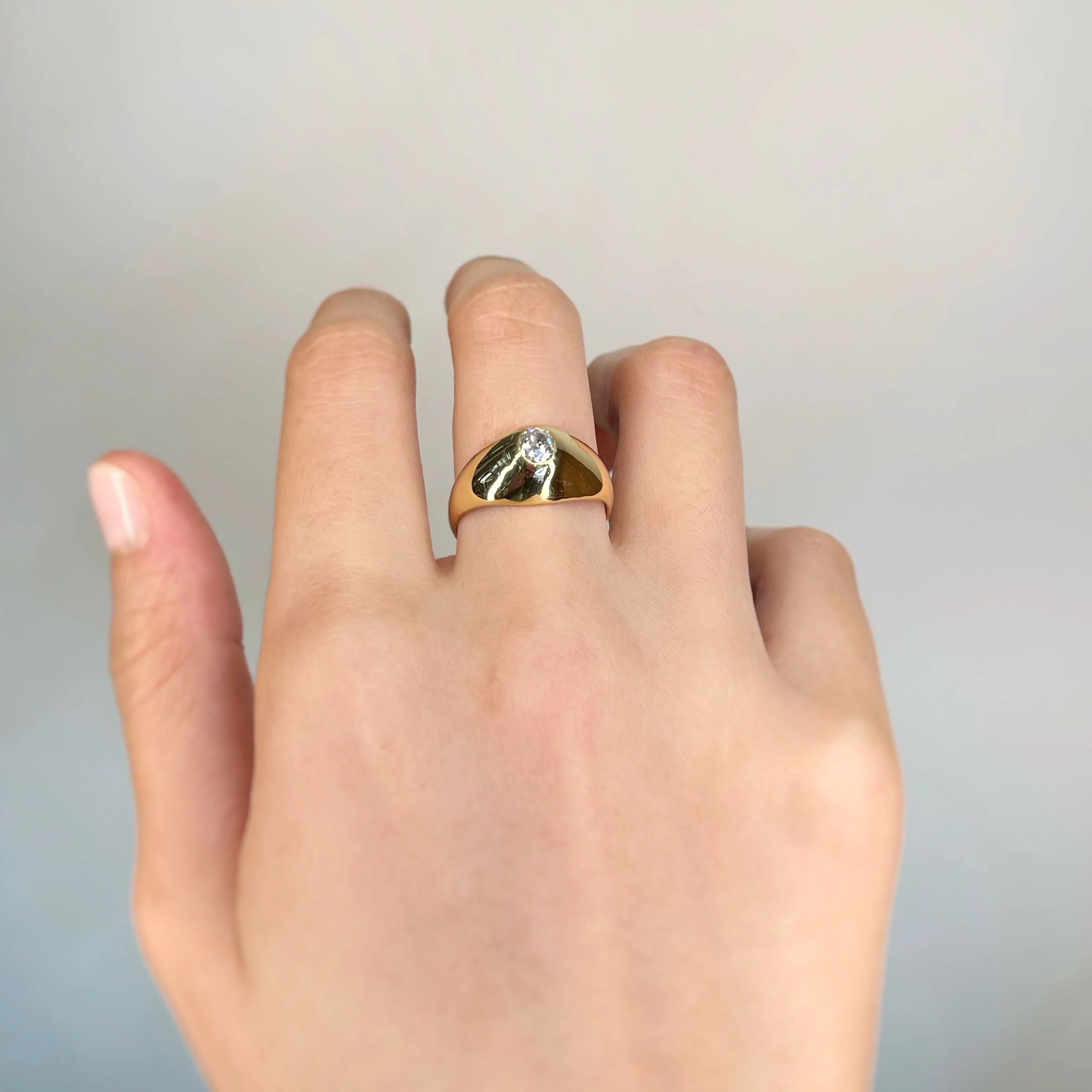 Bague - Or Et Diamant - Image 4
