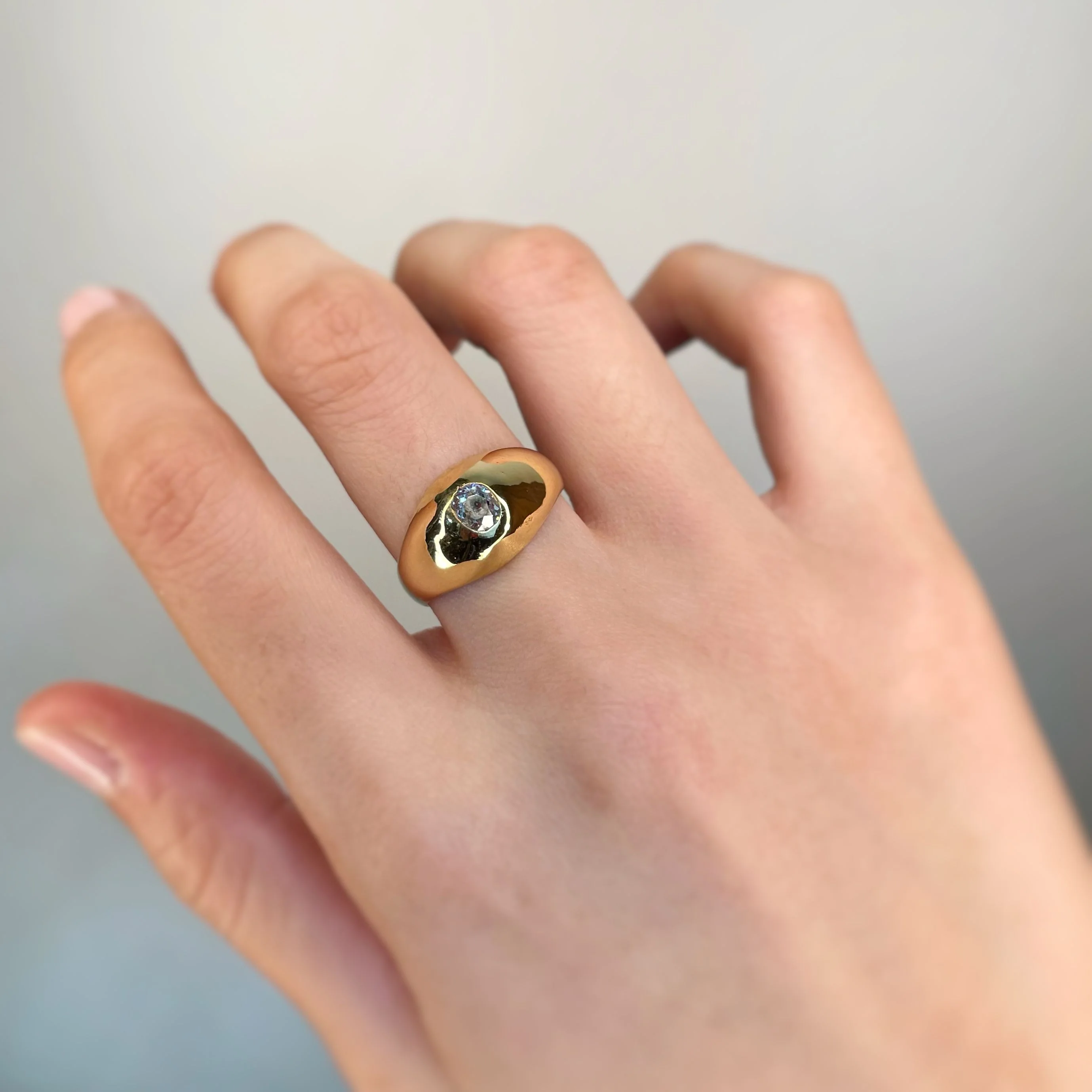 Bague - Or Et Diamant - Image 5