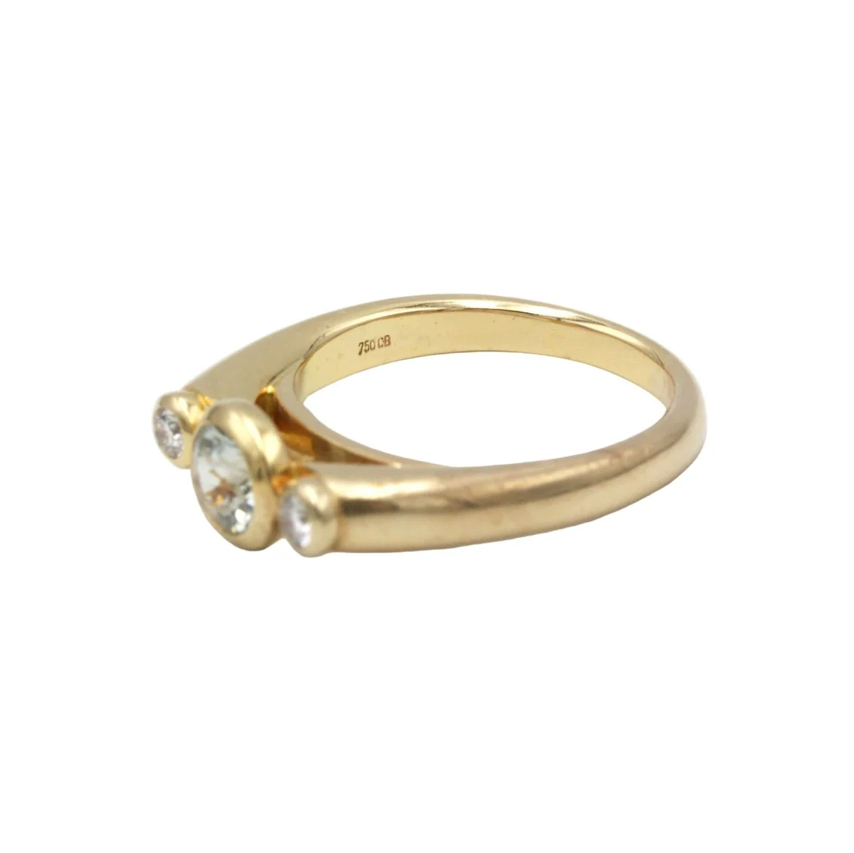 Bague Or jaune, Saphir Blanc & Diamants - C.BUCHERER - Image 4