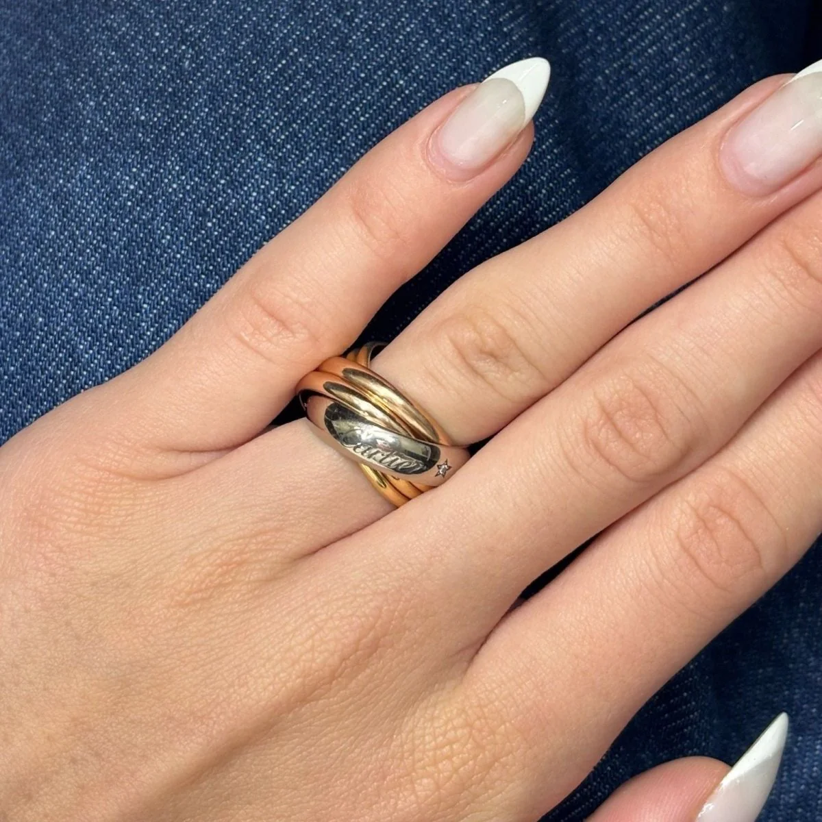 Bague Trinity Cartier 3 ors 6 anneaux - Image 2