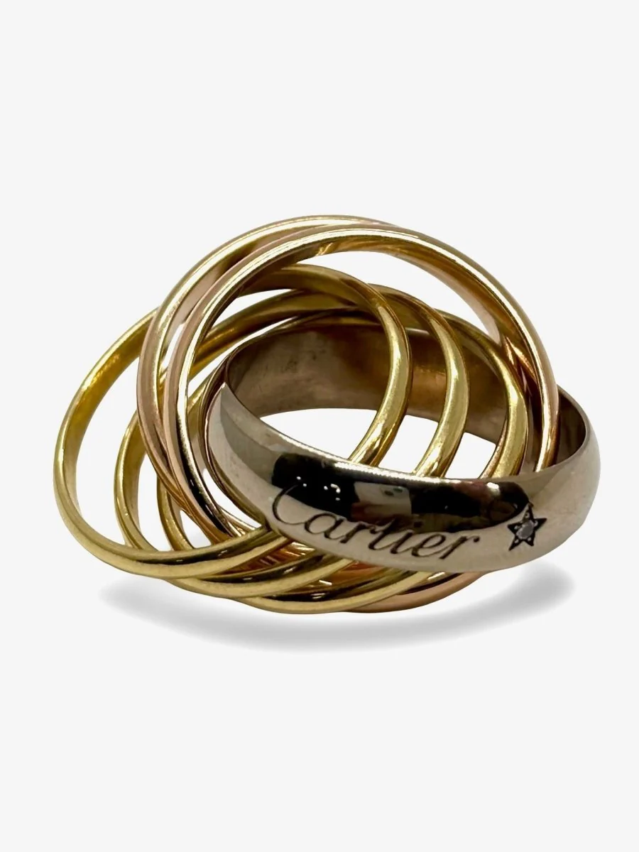 Bague Trinity Cartier 3 ors 6 anneaux - Image 3
