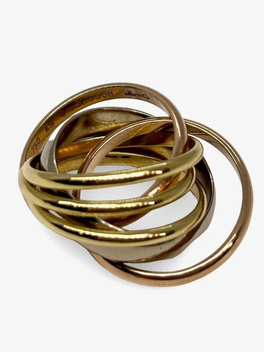 Bague Trinity Cartier 3 ors 6 anneaux - Image 5