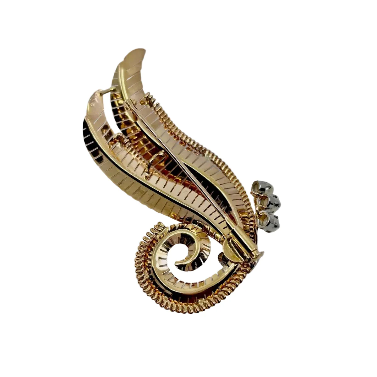 Broche feuille époque 1950 - Image 6