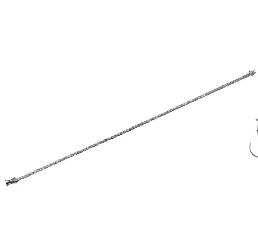 Bracelet Ligne en or blanc et diamants - Image 2