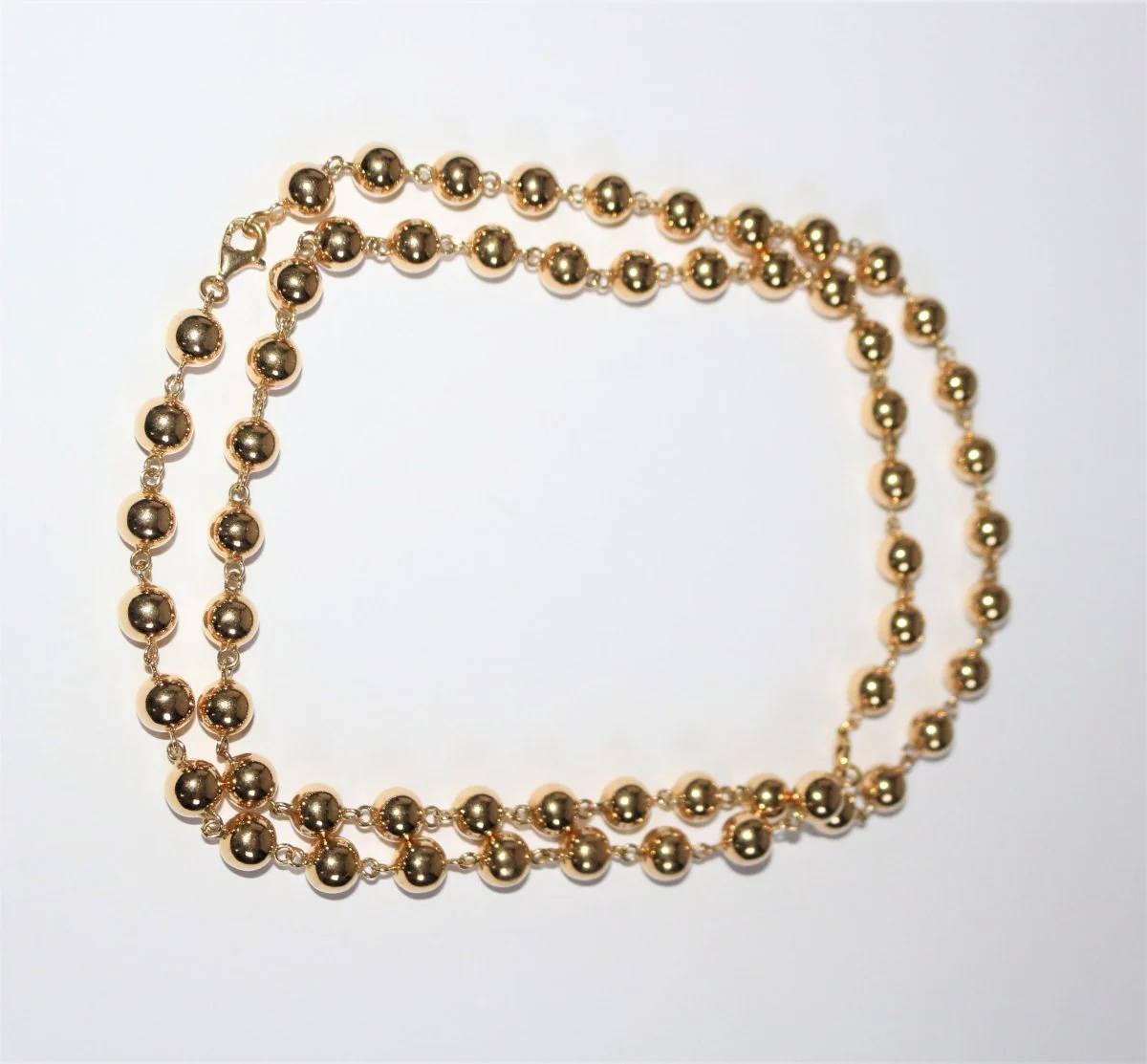 Collier-bracelet boules de Marseille or jaune