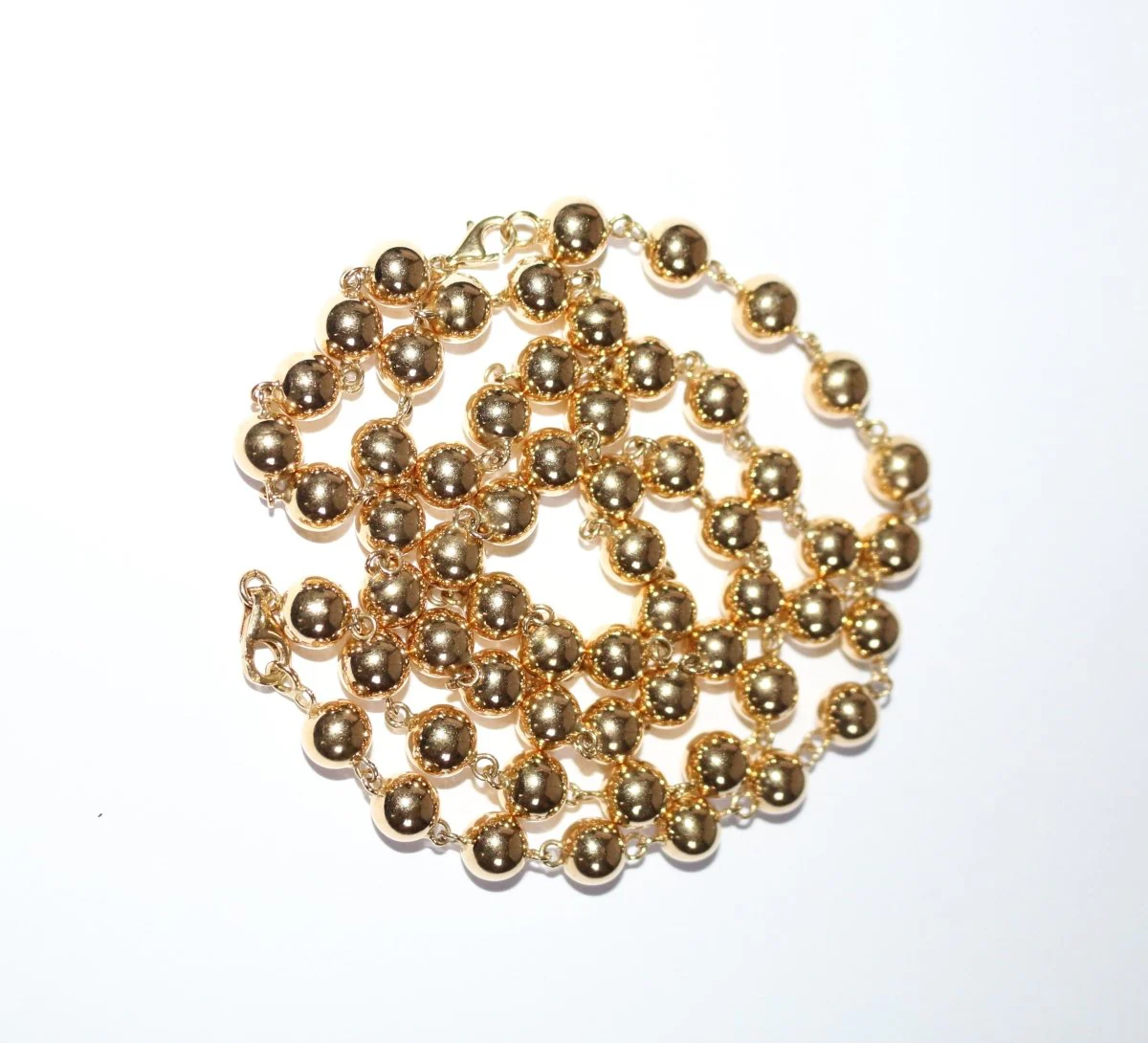 Collier-bracelet boules de Marseille or jaune - Image 3