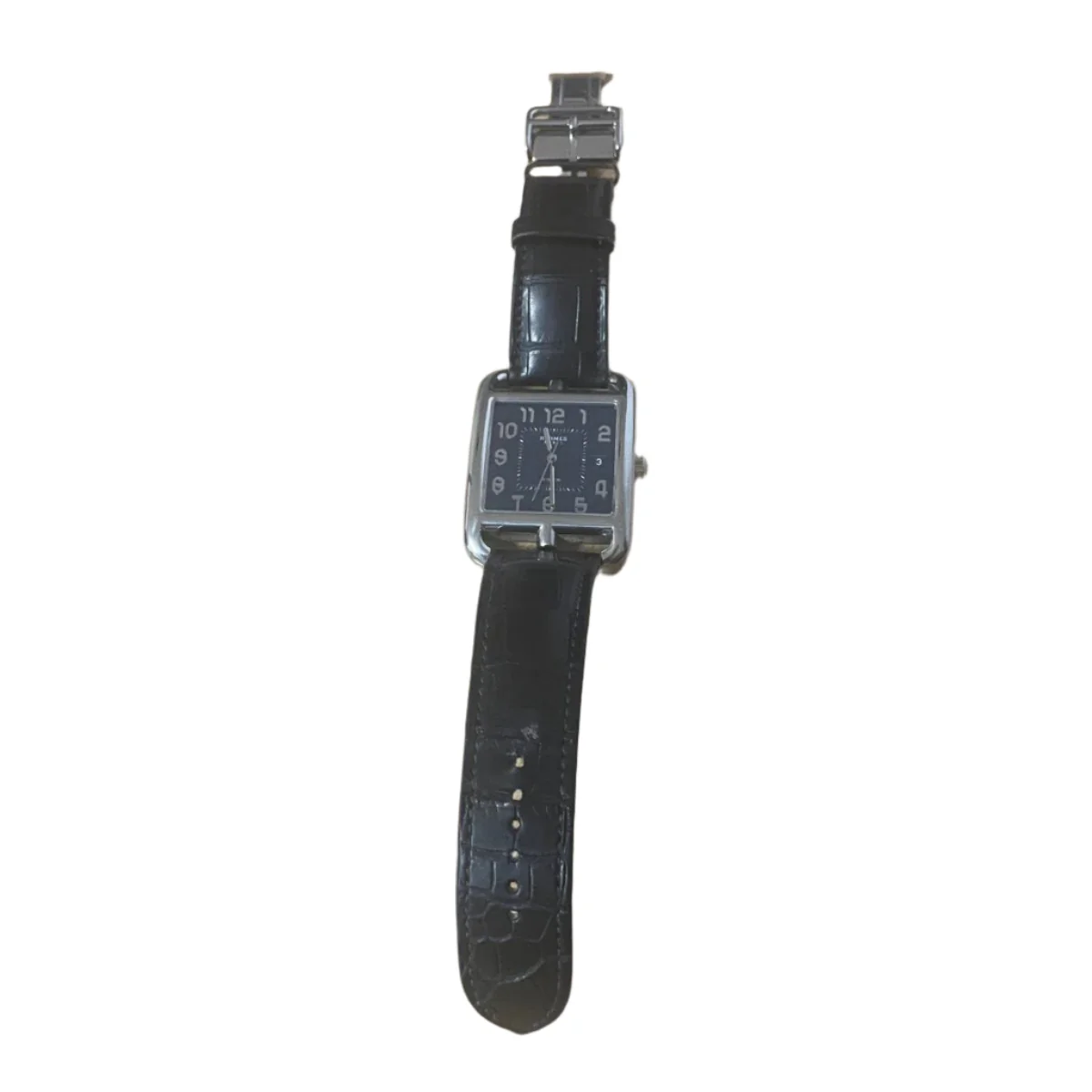 Montre Automatique HERMES "Cape Cod" en cuir et acier