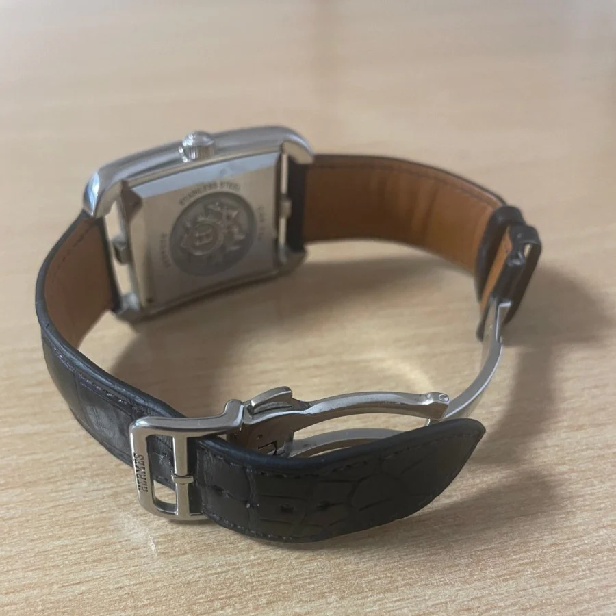 Montre Automatique HERMES "Cape Cod" en cuir et acier - Image 3