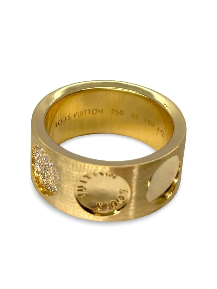 Bague LOUIS VUITTON "Empreinte" en or jaune et diamants - Image 4