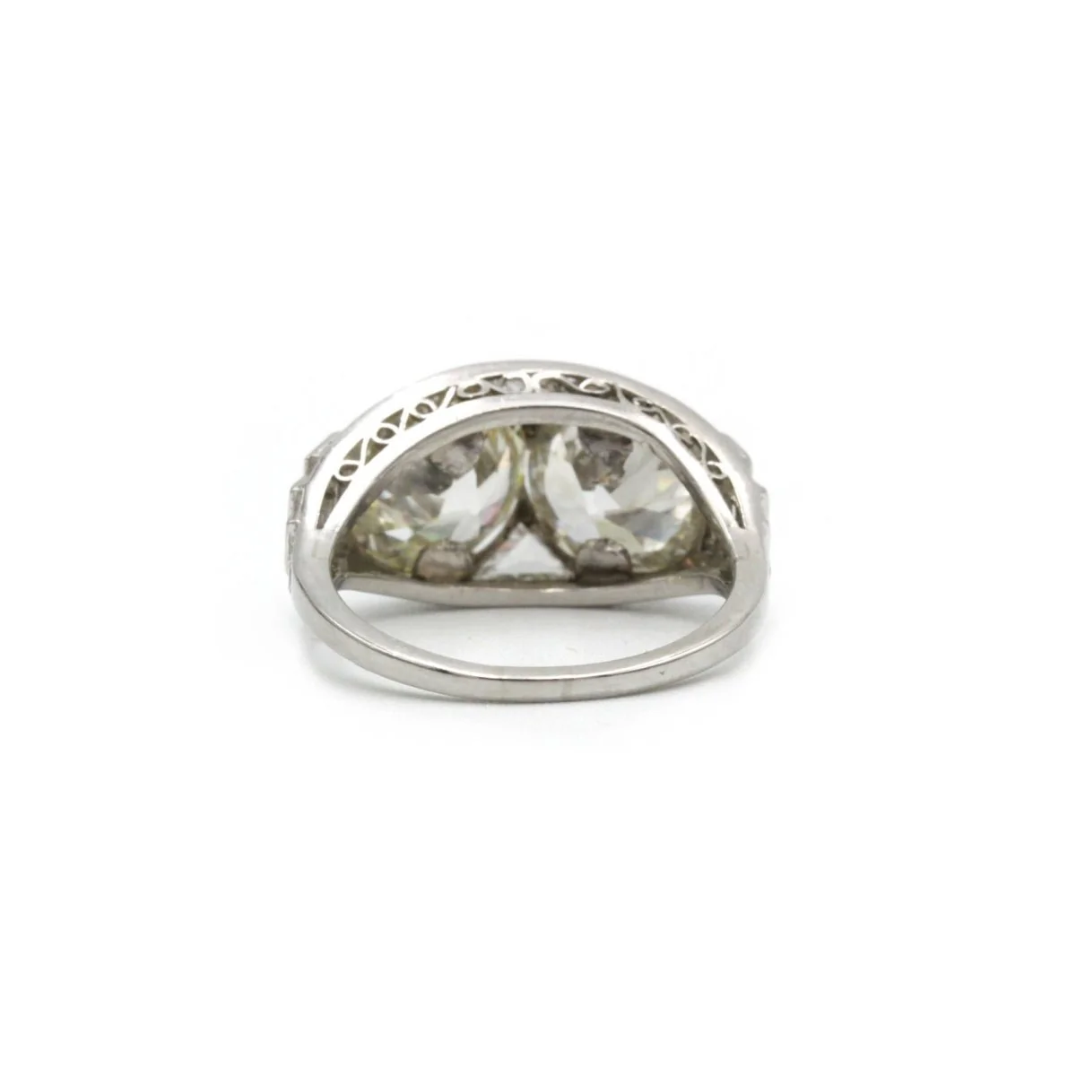 Bague Art-Déco en platine et diamants - Image 5