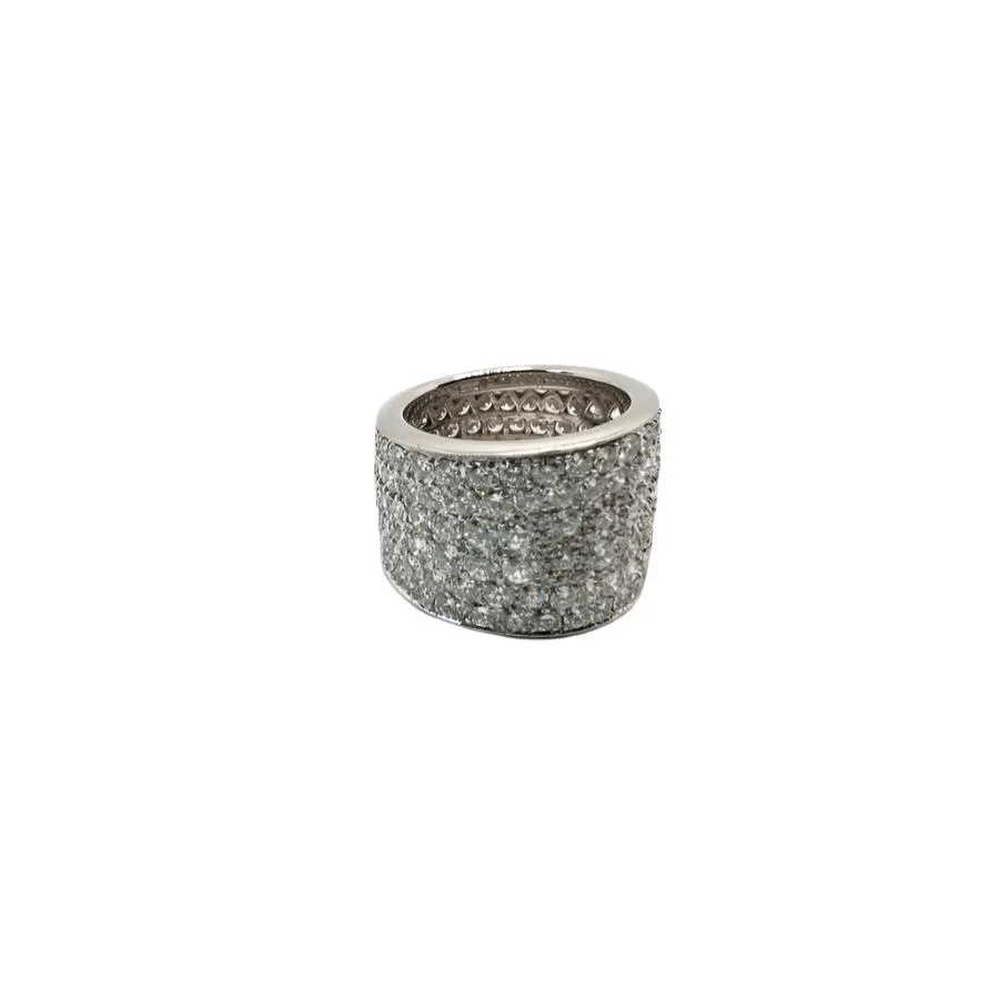 Bague en or blanc et diamants - Image 2