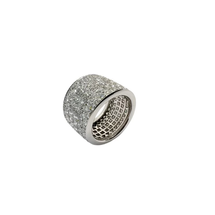 Bague en or blanc et diamants - Image 4