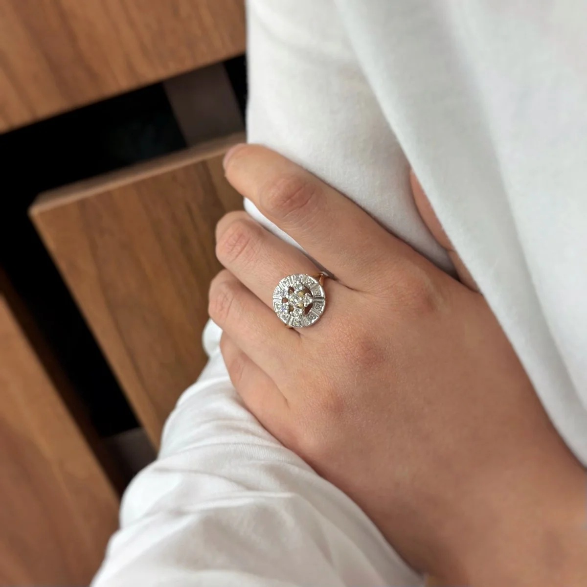 Bague - Or bi-colore & Diamants - Image 4