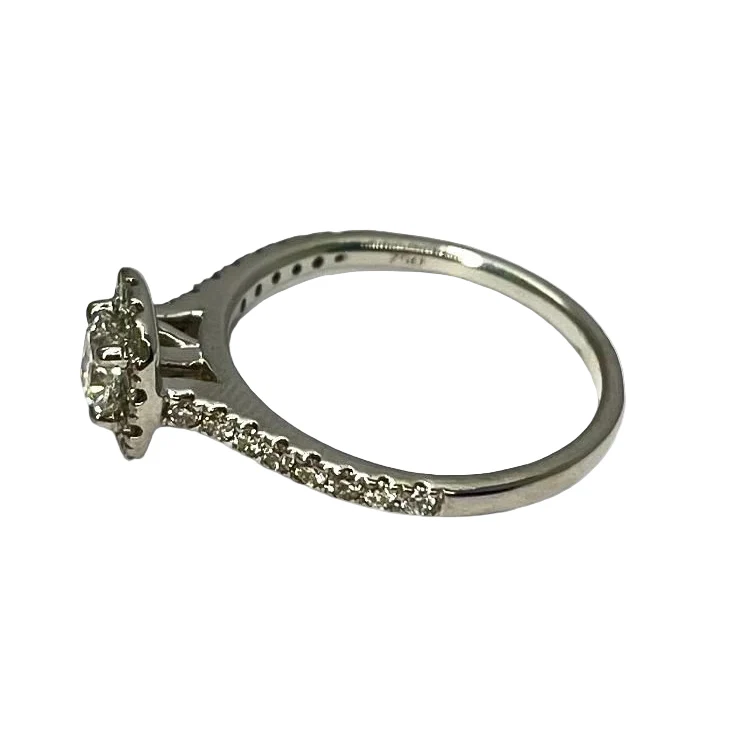 Bague Solitaire en or blanc et diamant - Image 2