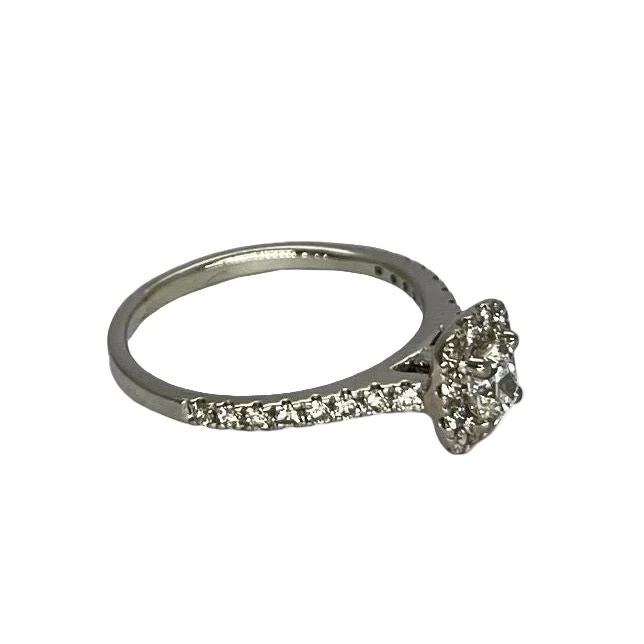 Bague Solitaire en or blanc et diamant - Image 3