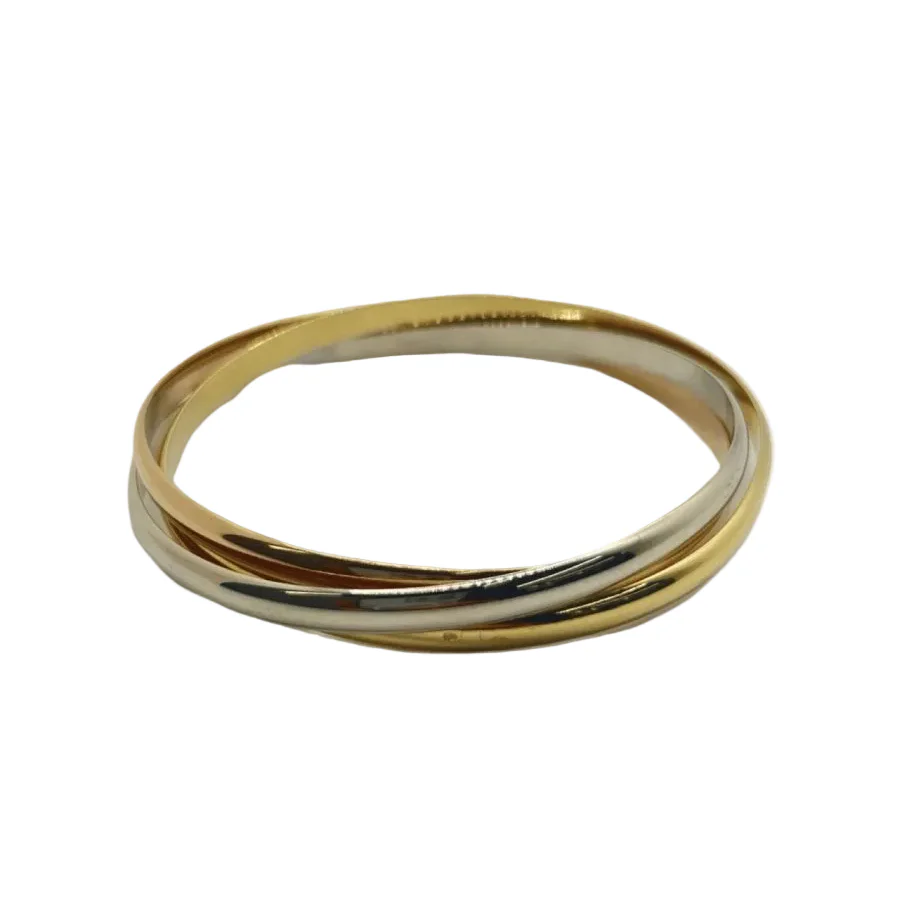 Bracelet Jonc en or jaune, or blanc et or rose