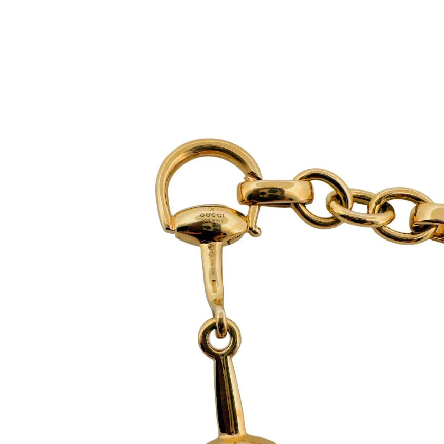Bracelet GUCCI "Horsebit Cocktail" en or jaune - Image 4