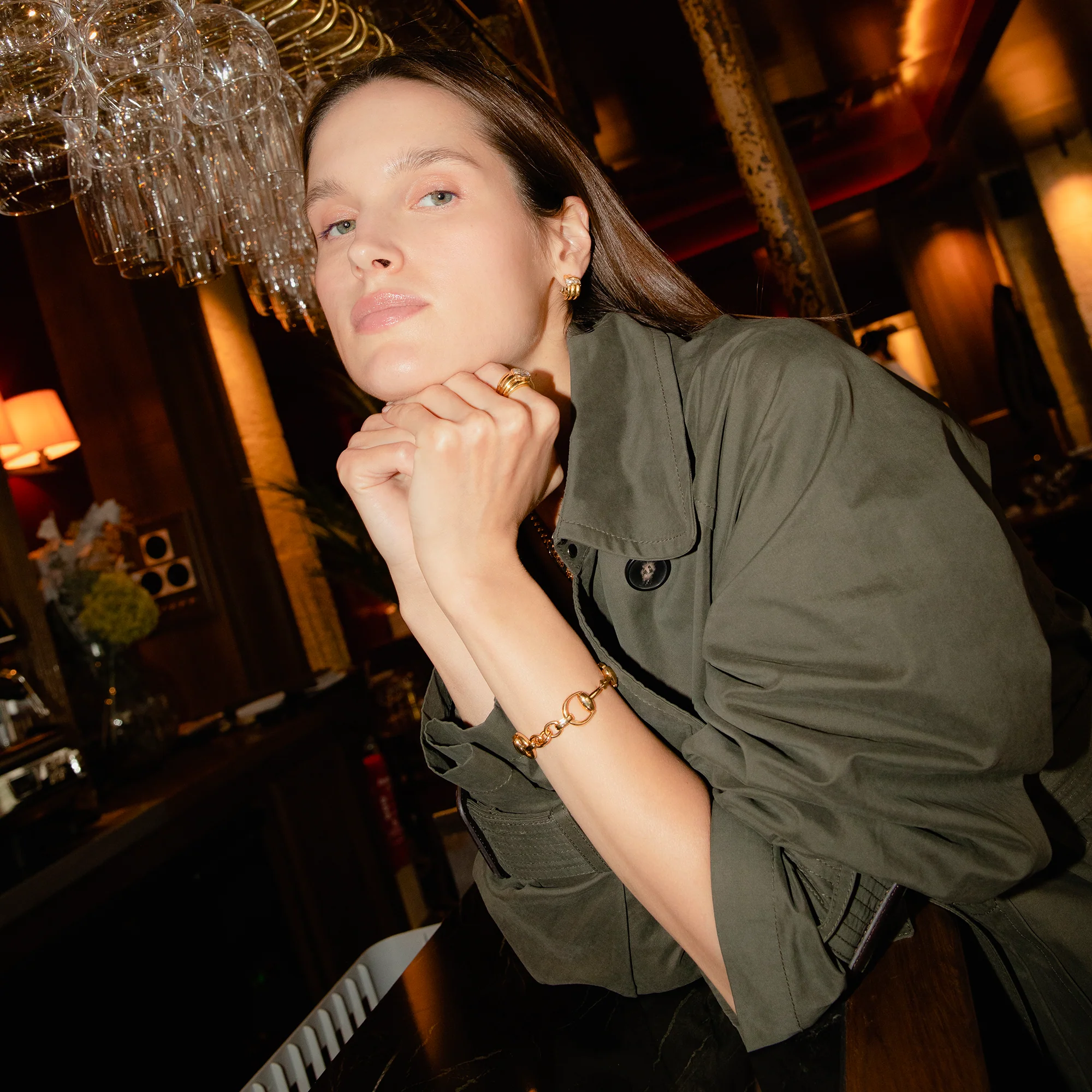 Bracelet GUCCI "Horsebit Cocktail" en or jaune - Image 5