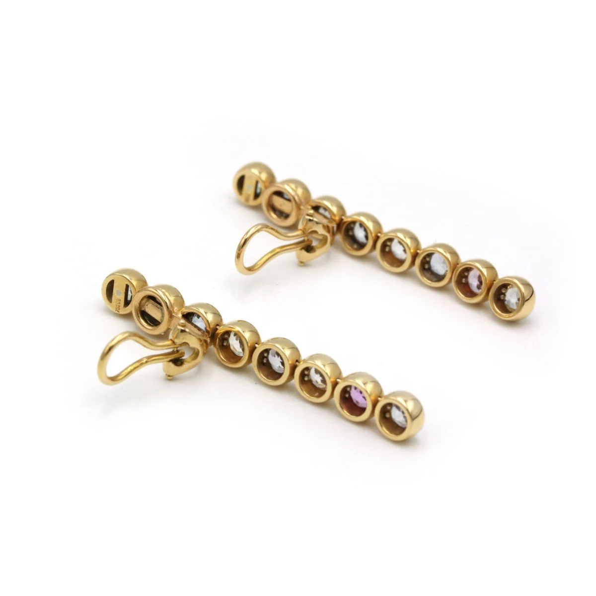 Boucles d'oreilles Clip Or jaune & Saphirs - C.BUCHERER - Image 4