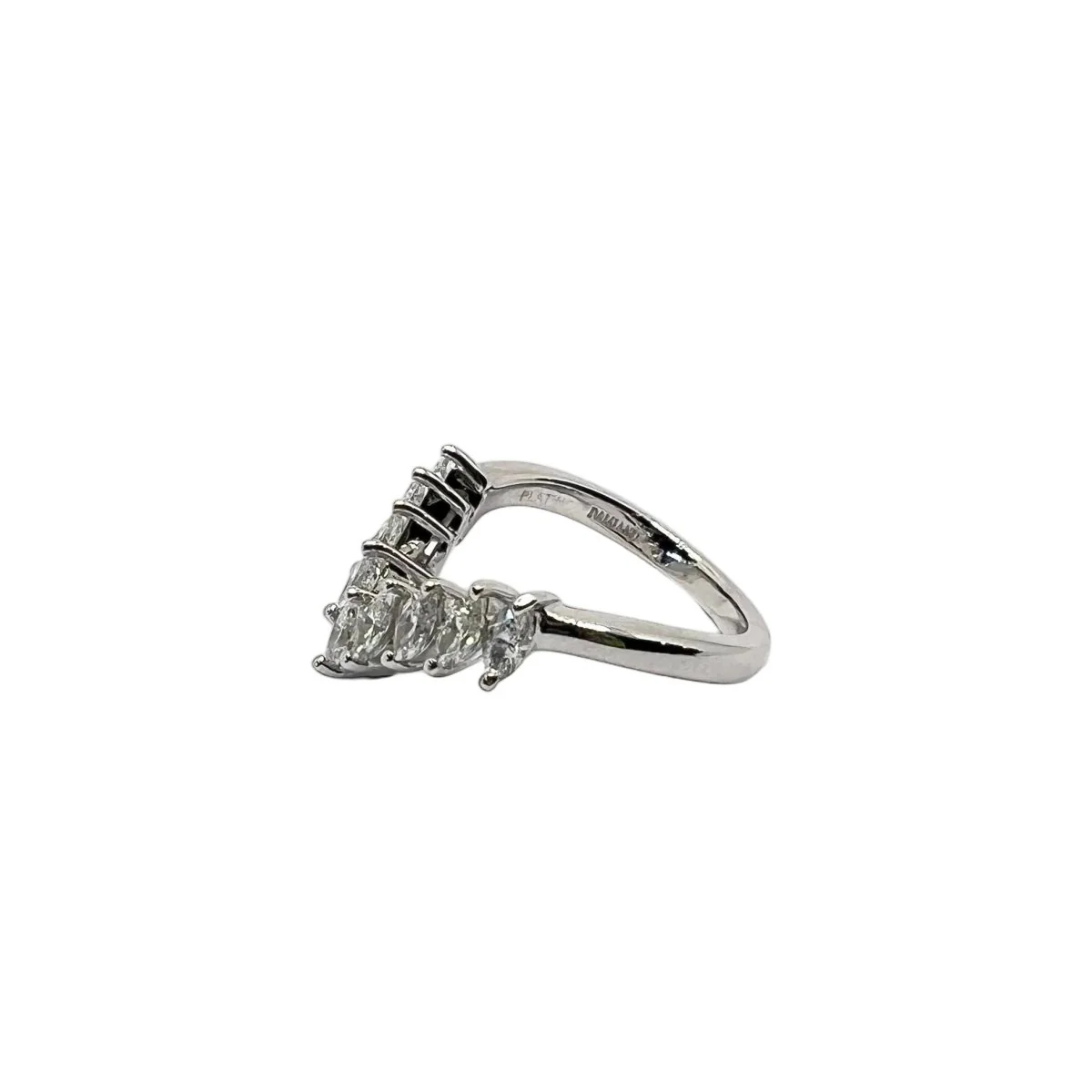 Bague Alliance DAMIANI en platine et diamant - Image 2