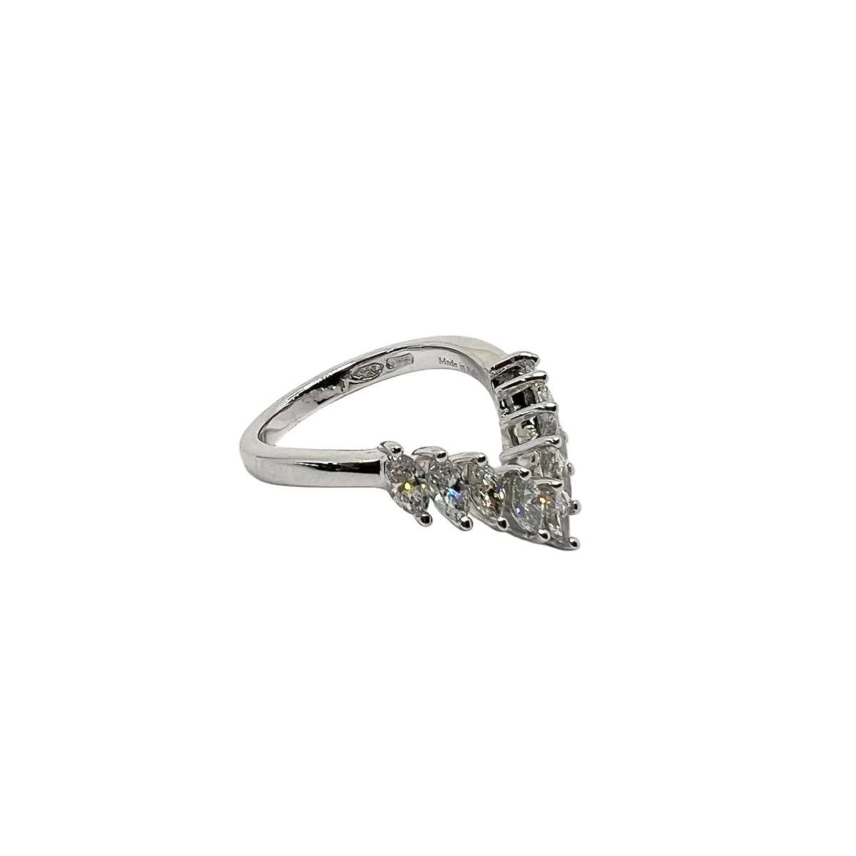 Bague Alliance DAMIANI en platine et diamant - Image 4