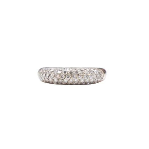 Bague Jonc en or blanc et diamant