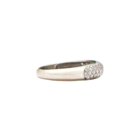 Bague Jonc en or blanc et diamant - Image 5