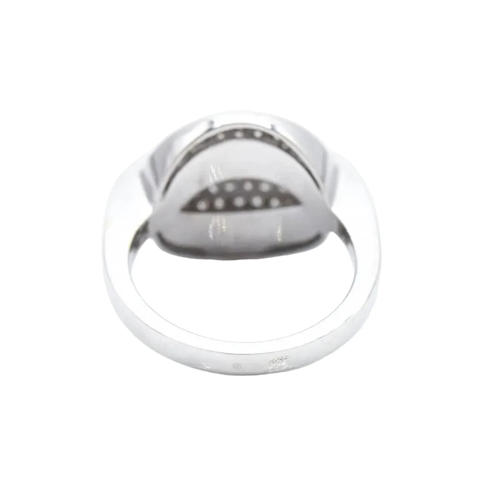 Bague Pavée POKER en or blanc et diamants - Image 3