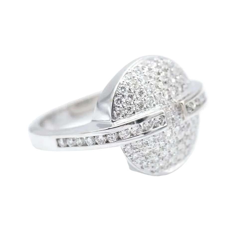 Bague Pavée POKER en or blanc et diamants - Image 4