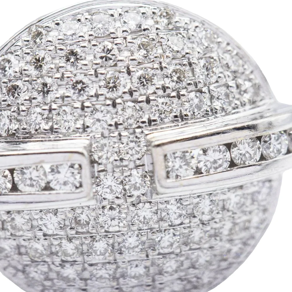 Bague Pavée POKER en or blanc et diamants - Image 5
