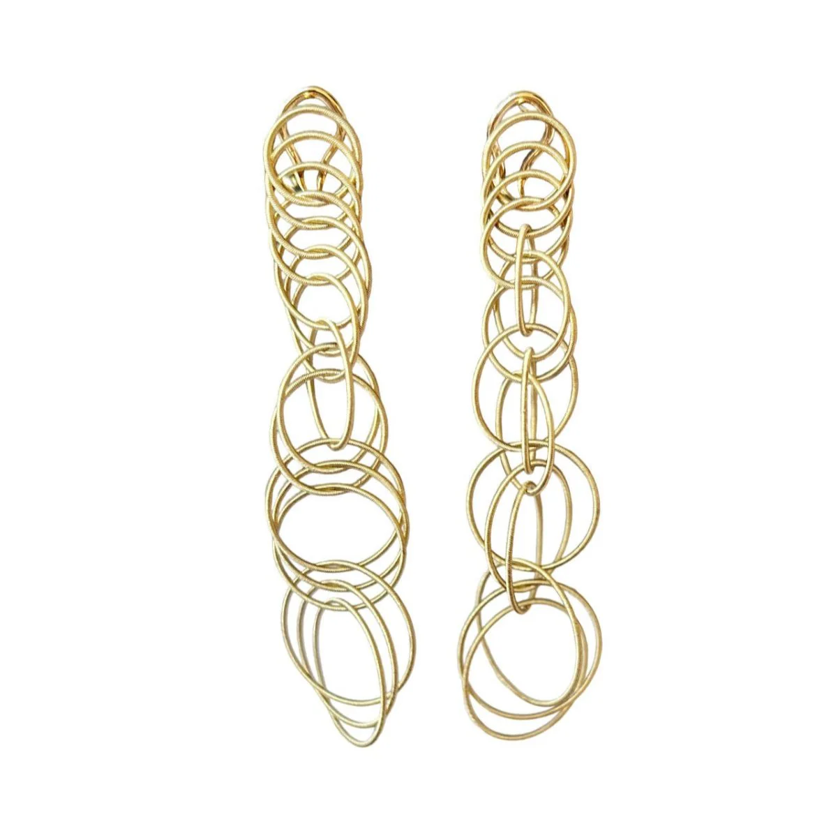 Boucles d'oreilles BUCCELLATI "Hawaii" en or jaune - Image 6